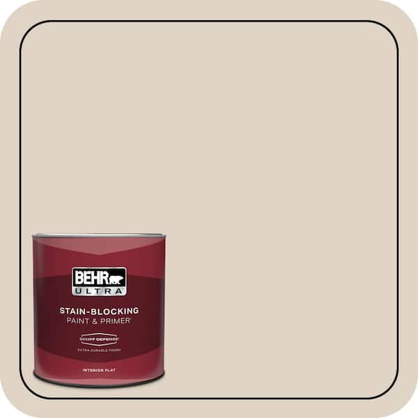 BEHR ULTRA 1 qt. #PWN-42 Parisian Taupe Extra Durable Flat Interior Paint & Primer