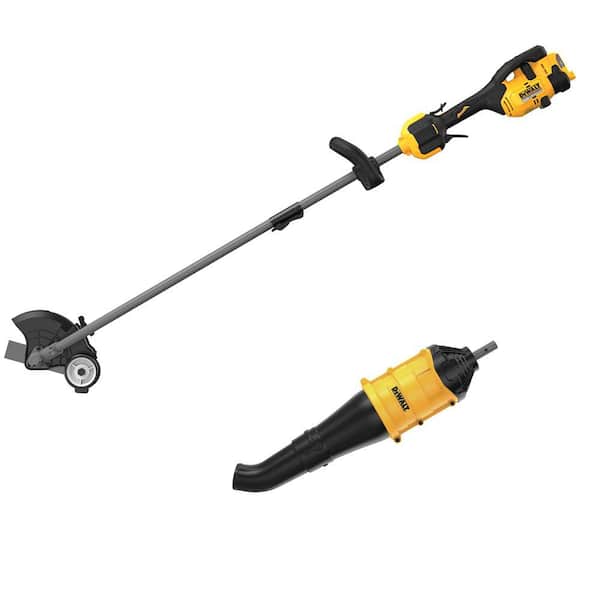 FLEXVOLT 60V MAX 7.5 in. Cordless Battery Powered Attachment Capable Edger (Tool Only) and Blower Attachment