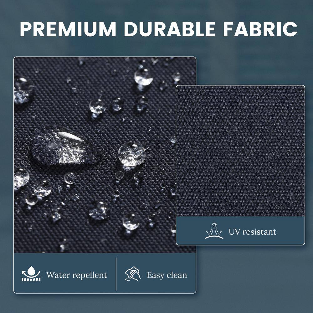 White Round Water-Repellent Polyester Dining Chair Cushions, Set of 4