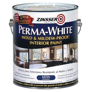 Perma-White 1 gal. Mold & Mildew-Proof Satin Interior Paint (2-Pack)