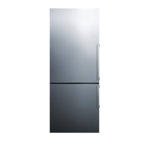 27 in. W 16.4 cu. ft. Bottom Freezer Refrigerator in Stainless Steel, Counter Depth