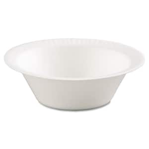 5 oz. White Non-Laminated Disposable Foam Bowls, 125 / Pack, 8 Packs / Carton
