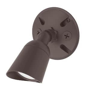 Endurance Single Spot 15-Watt Bronze Outdoor Integrated LED Spot Light, 3000K