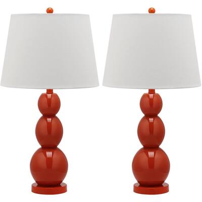 Orange Table Lamps The Home, Burnt Orange Table Lamps
