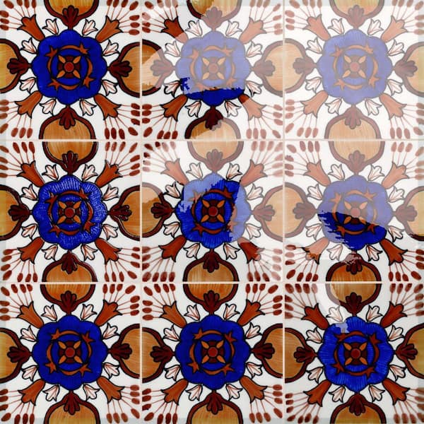 Provincial Deco Alhais 6 in. x 6 in. Porcelain Wall Tile (0.25 sq. ft. /Each)