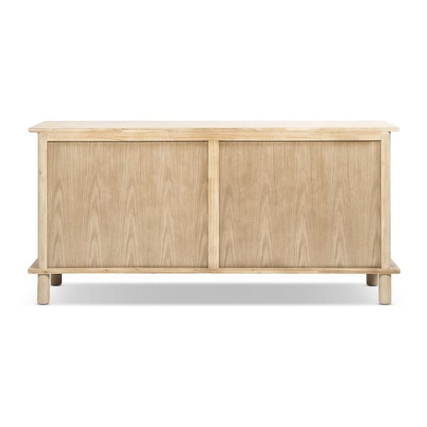 Jennifer Taylor Milo 71 in. Light Natural Cerused Brown Reclaimed