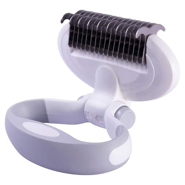 Pet Life 'Gyrater' Travel Self-Cleaning Swivel Grooming Slicker Pet Brush