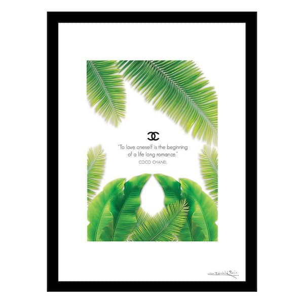 VENICE BEACH Collections Fashion "To Love Oneself" by Fairchild Paris 1-Piece Framed Graphic Print Abstract Poster Art Print 18 in. x 14 in.