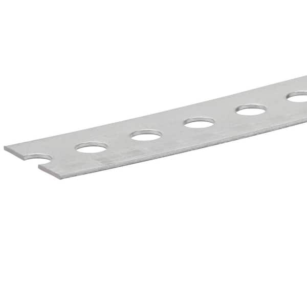 Everbilt 1-3/8 in. x 36 in. Zinc Steel Punched Flat Bar with 1/16 in. Thick  802037 - The Home Depot
