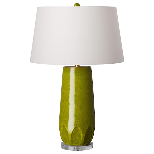 Emissary 33 In Green Tall Calyx, Apple Green Table Lamp