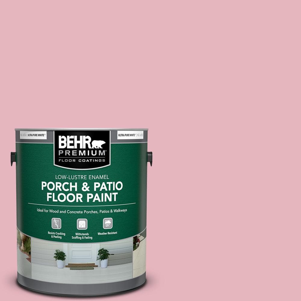 1 gal. #M140-3 Premium Pink Low-Lustre Enamel Interior/Exterior Porch and Patio Floor Paint price history on PriceWatchPro