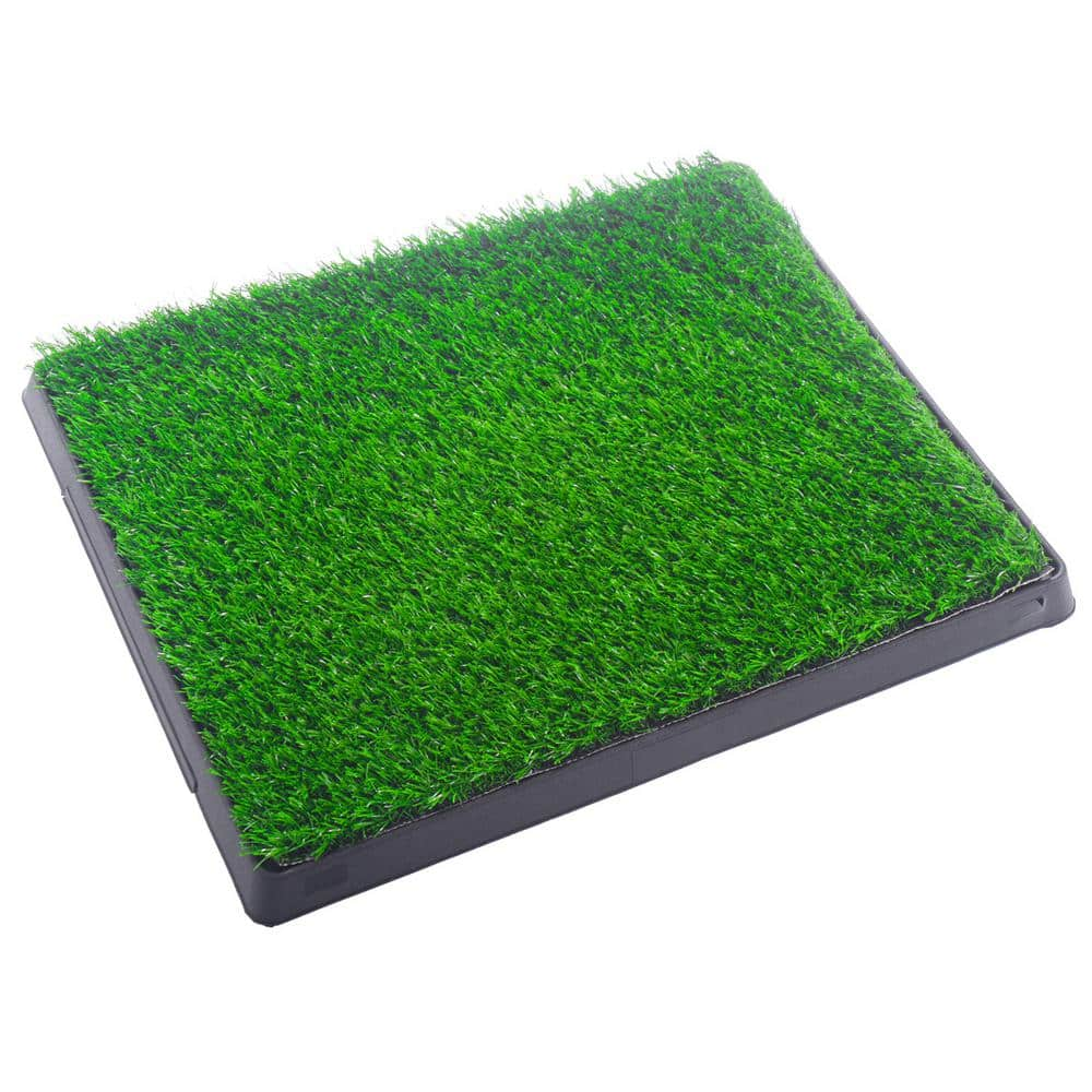 Afoxsos 20 in. x 25 in. Artificial Grass Pet Toilet Turf HDPH003OT018 ...