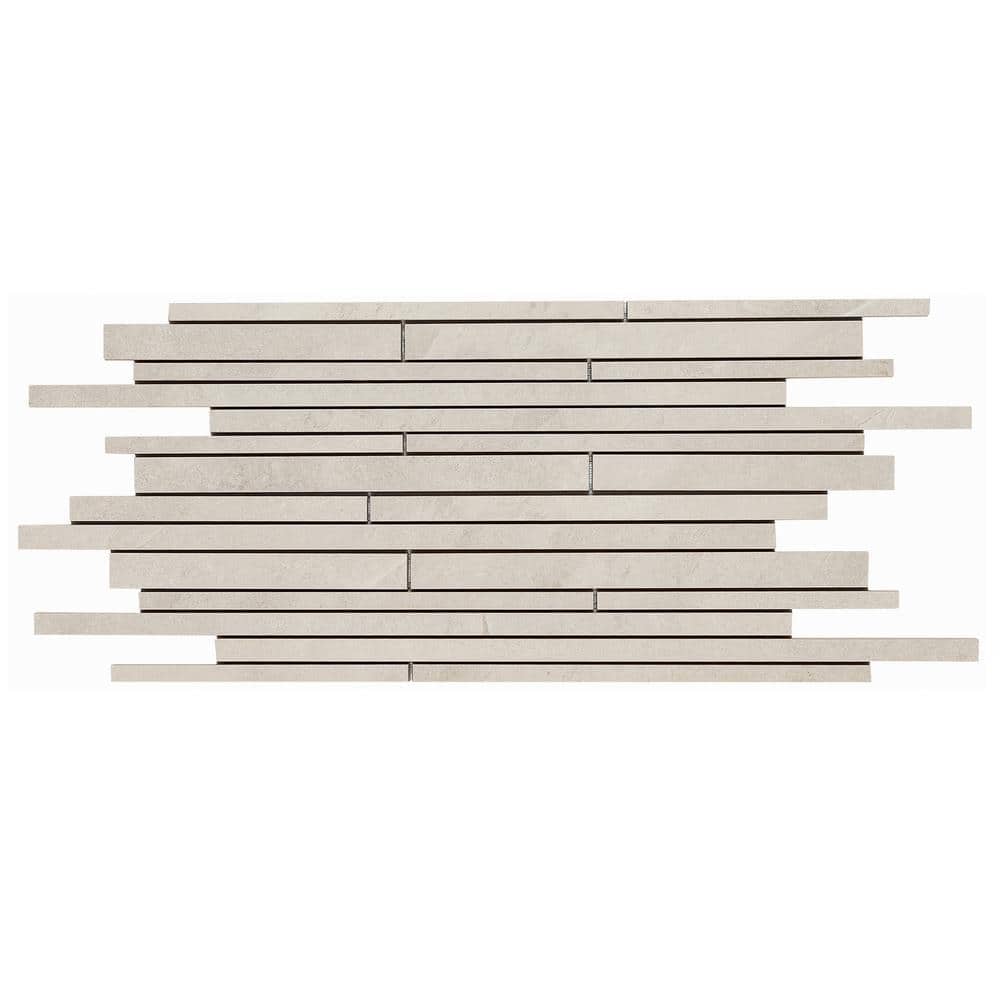 Caldwell Off White Matte 12 in. x 24 in. x 9.5 mm Colorbody Porcelain Mosai