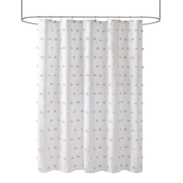 Lauren Blush 72 in. x 72 in. Shower Curtain