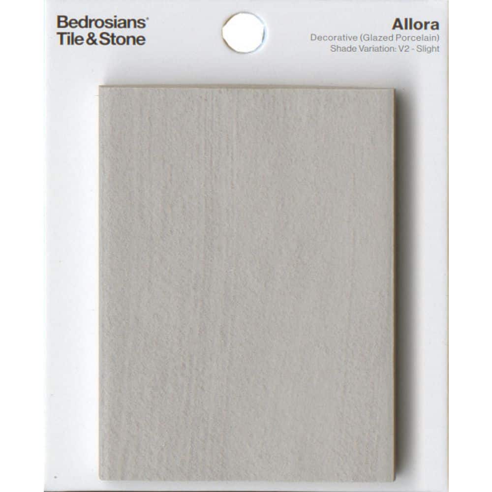 Sample-Allora Rhombus 4 in. x 5 in. Matte Solid Grey Porcelain Tile Sample price history on PriceWatchPro
