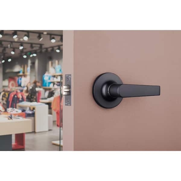 Light Duty Commercial Storeroom Lever, ADA, UL 3-Hour Fire, ANSI Grade 2, Matte Black Finish