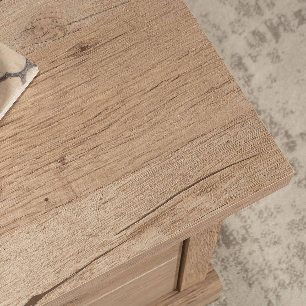 Pebble Pine Square Wood Coffee Table with Storage