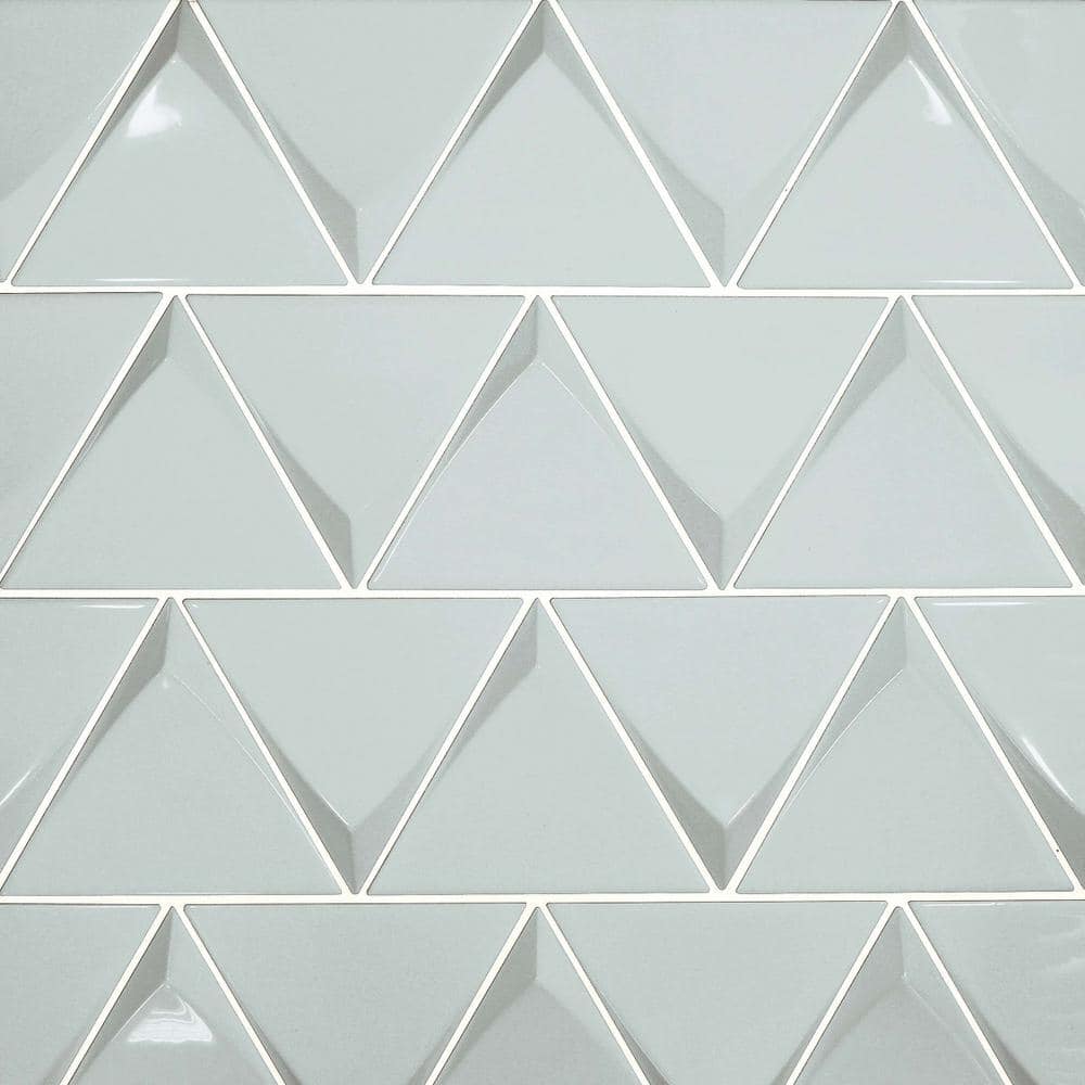 Tile Samples - Triangolo Triangle 5 in. x 5 in. Glossy Sky Blue Ceramic Wall Tile Samples (1.43 sq. ft./Case) price history on PriceWatchPro