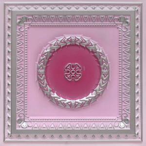 Laurel Wreath Pink Lady 2 ft. x 2 ft. PVC Faux Tin Lay In or Glue Up Ceiling Tile (100 sq. ft./case)