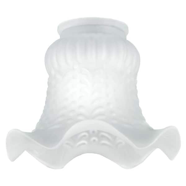 4-1/8 in. Satin Crimp Shade with 2-1/4 in. Fitter and 5 in. Width