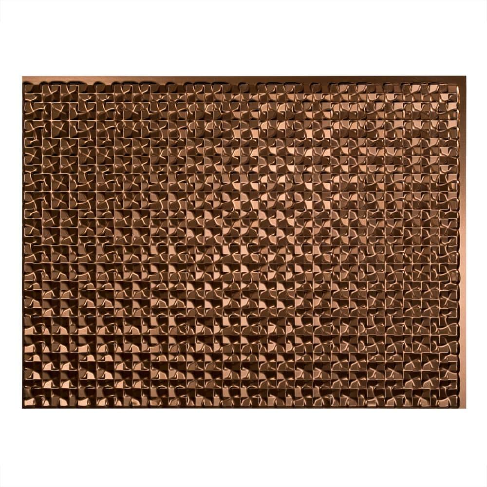 Oil Rubbed Bronze Vinyl Decorative Backsplash Kit, 24" x 18"