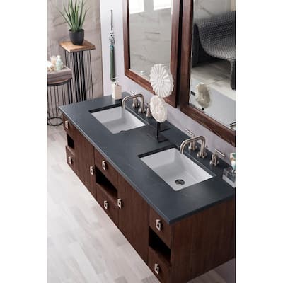 Rustic 60 Inch Vanities Floating Bathroom Vanities Bath The Home Depot