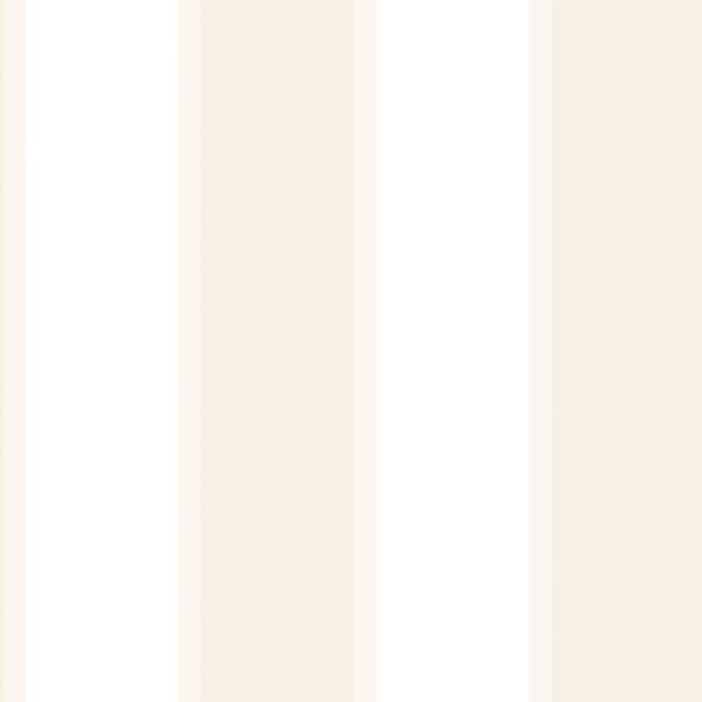 Smart Stripes 3 Cream/White Formal Stripe Sheen Finish Non-Pasted Vinyl on 