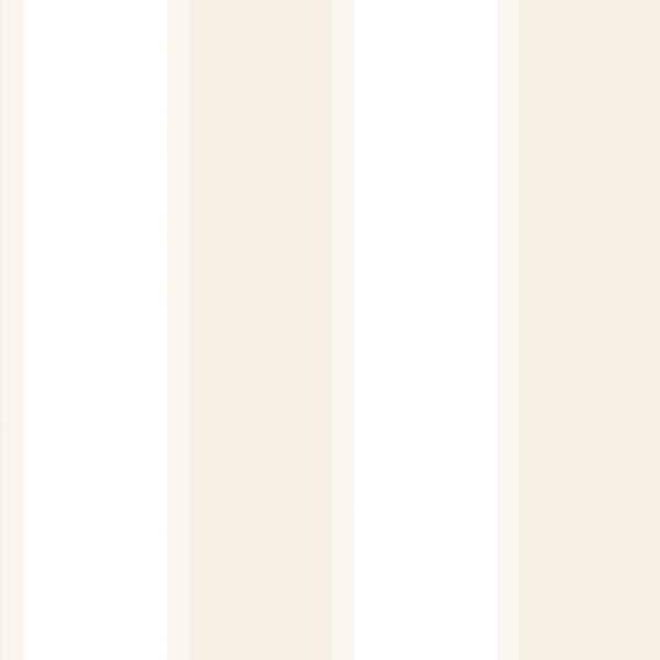 Unbranded Cream/White Smart Stripes 3 Formal Stripe Sheen Finish Non-Pasted Vinyl on Non-Woven Wallpaper Sample