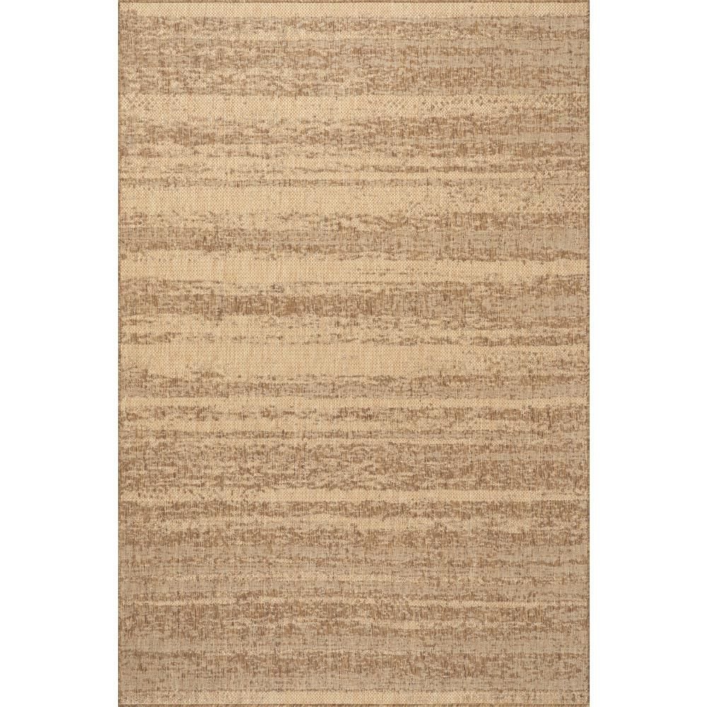 Nellea Modern Light Brown 5 ft. x 8 ft. Outdoor Area Rug price history on PriceWatchPro