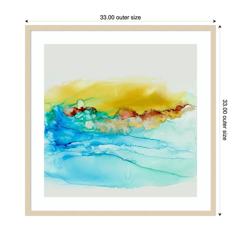 Day Beach I Abstract Expressionism Framed Wall Art Print