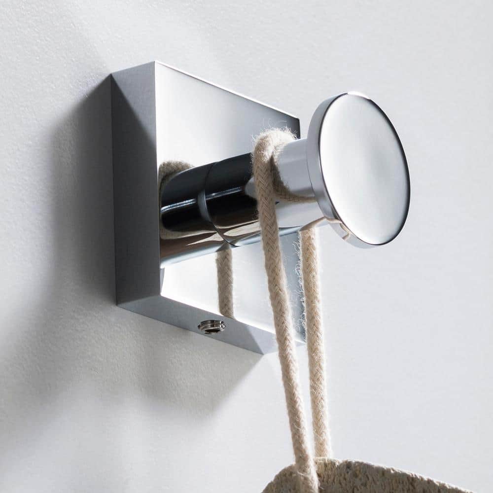 Ventus Chrome Wall Mounted Single Towel Hook