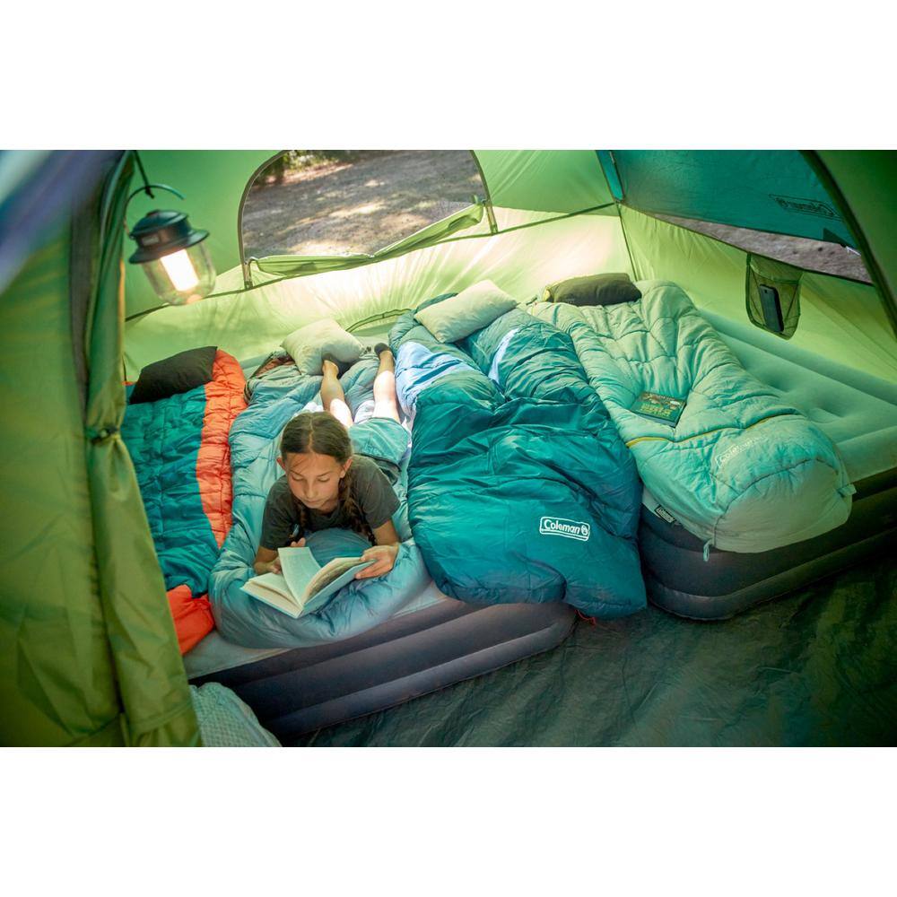 Green Dome 6-Person Weatherproof Camping Tent