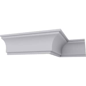 SAMPLE - 9-1/2 in. x 12 in. x 11-7/8 in. Polyurethane Classic Crown Moulding