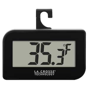 Small Black Digital Thermometer with Hook