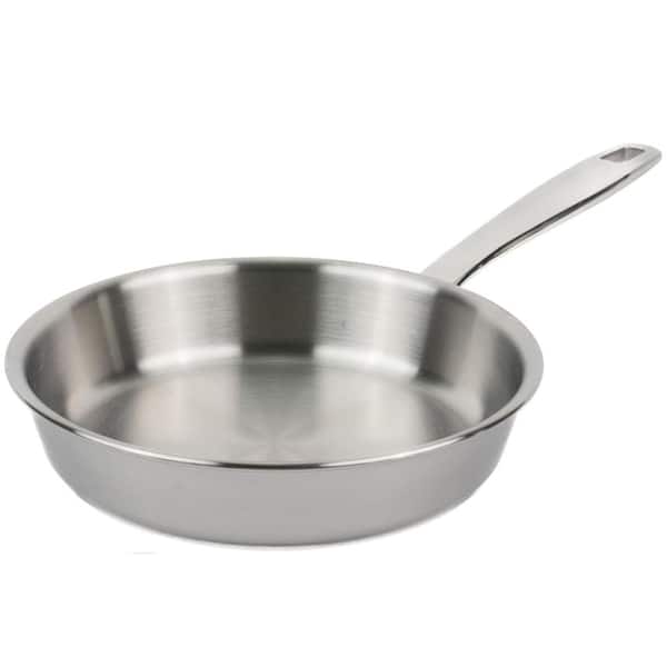 Alva Maestro 5-Ply Stainless Steel Frying Pan 8" - Oven Safe and Toxin-Free Cookware