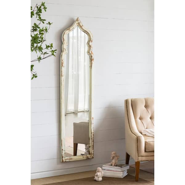 White 19 in. W x 73.2 in. H Irregular Full-Length Mirror ZN