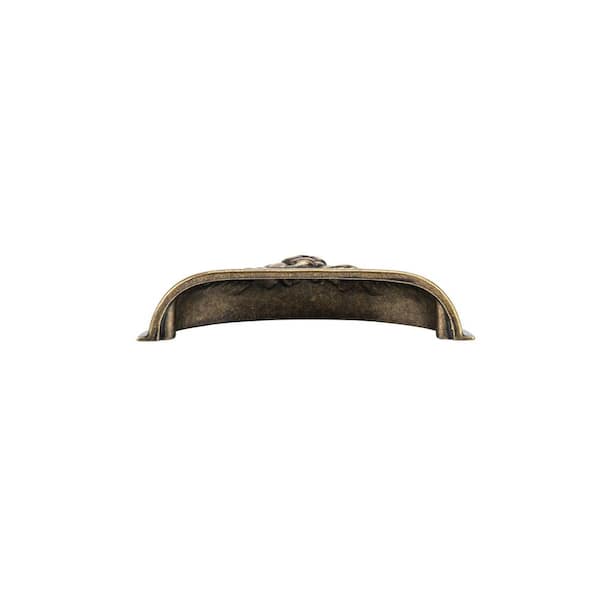 Richelieu Provence 3-3/4-in (96mm) Center to Center Antique English Oval Cup Drawer Pull