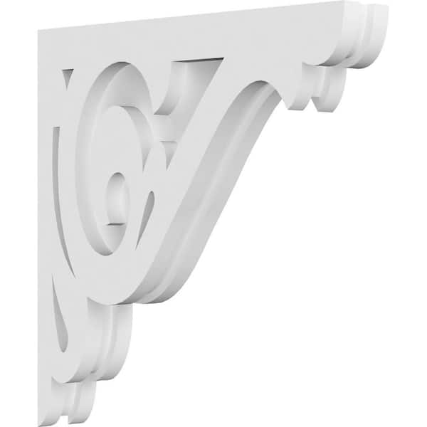 Ekena Millwork 1-7/8 in. x 12 in. x 12 in. PVC Bordeaux Corbel