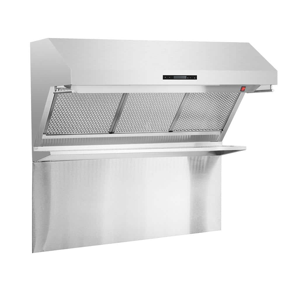 Savona 48" Stainless Steel Wall Mount Range Hood with Hybrid Filters