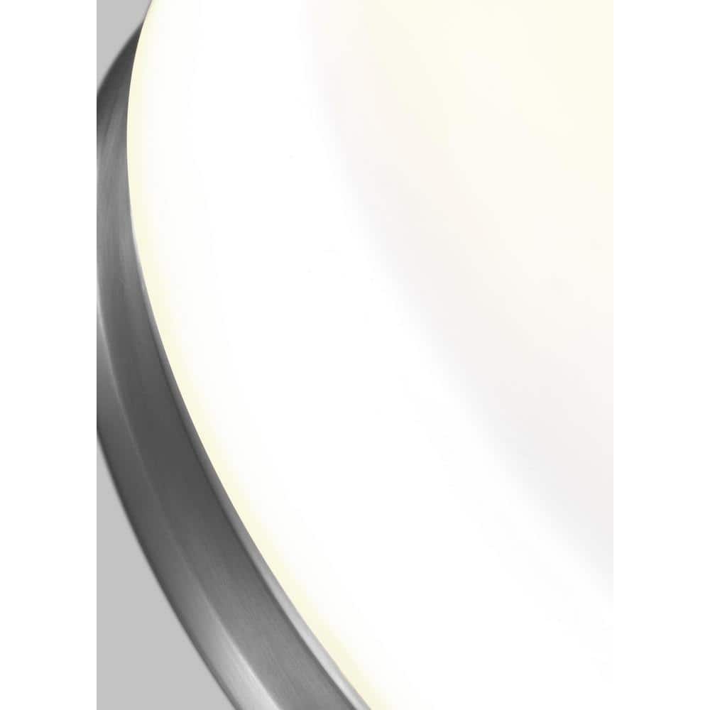 Elegant Satin Nickel 2-Light Indoor/Outdoor Flush Mount with Opal Etched Glass