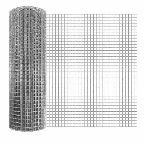 16 in x 50 ft 0.5 in 23 Ga Galvanized Hardware Cloth Chicken Wire Mesh Fence Roll for Coop Poultry Garden Barrier