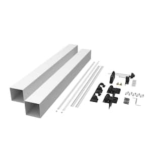 Transform Resalite Gate Kit with 42 in. Rail Height in Satin White