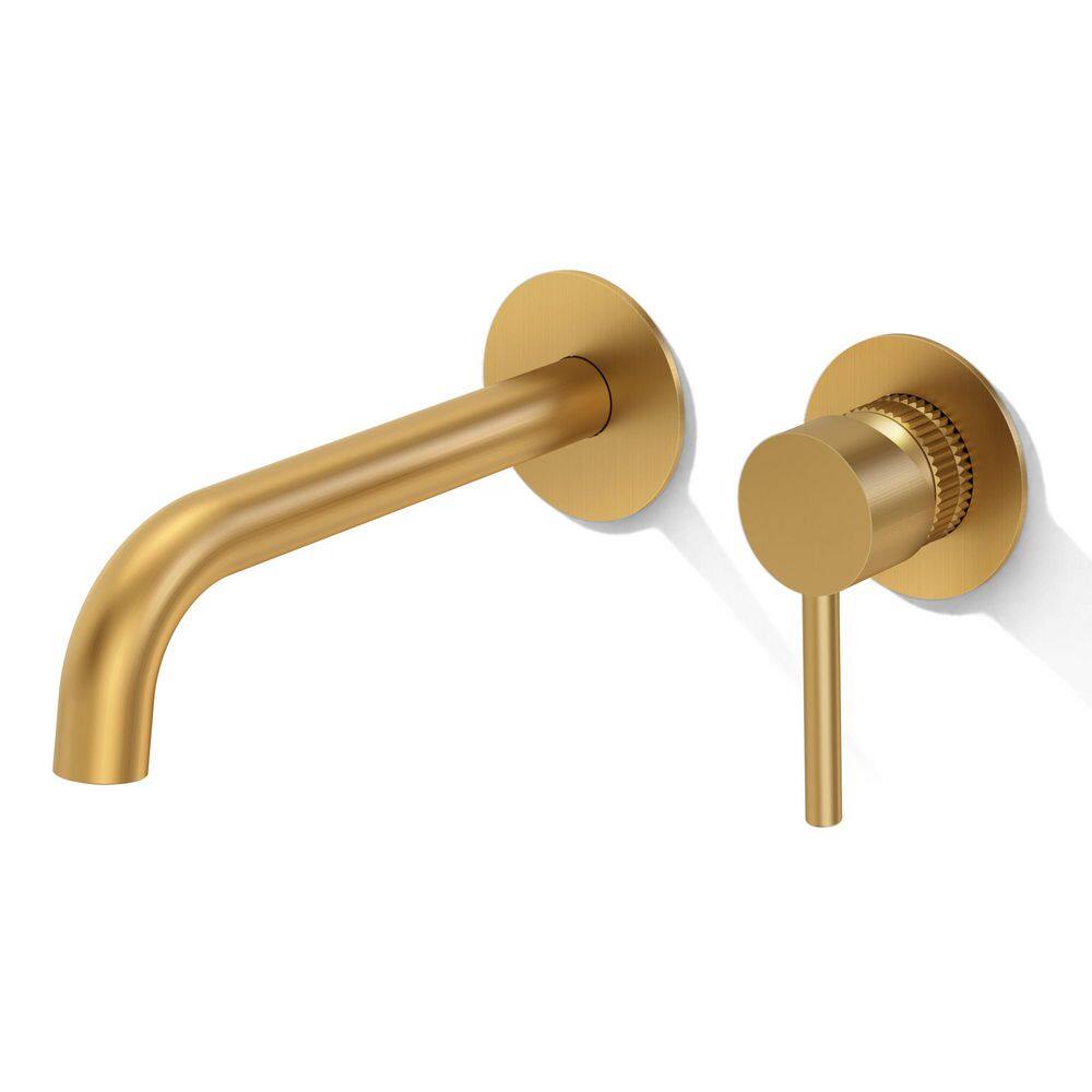Single-Handle Wall-Mount Bathroom Faucet with Pop-Up Drain Brushed Gold price history on PriceWatchPro