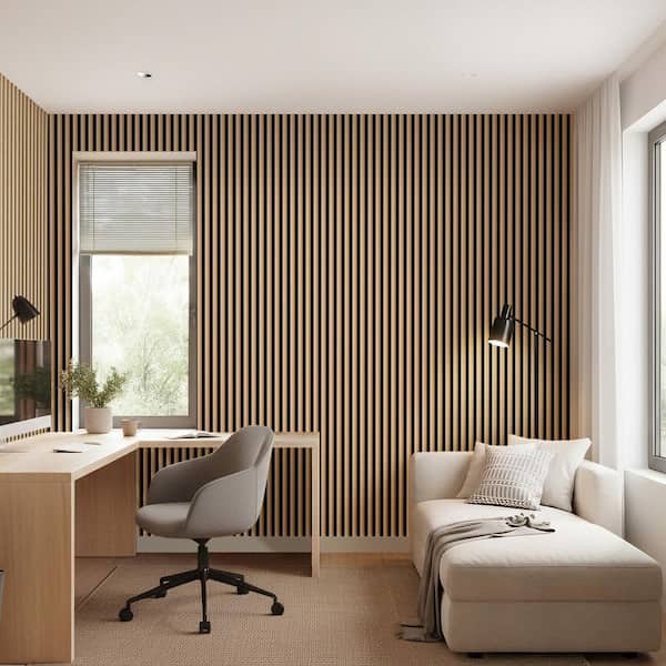 Mlfortlife Oak 0.83 in. x 1.97 ft. x 3.94 ft. Half Round Slat
