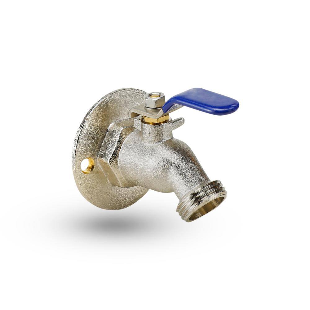 hose bibb with flange