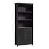 SAUDER Cottage Road 71.496 in. Raven Oak 5-Shelf Standard Bookcase with ...