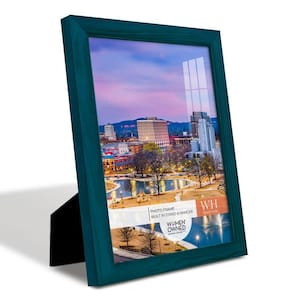 Woodgrain 8 in. x 10 in. Ocean Blue Picture Frame