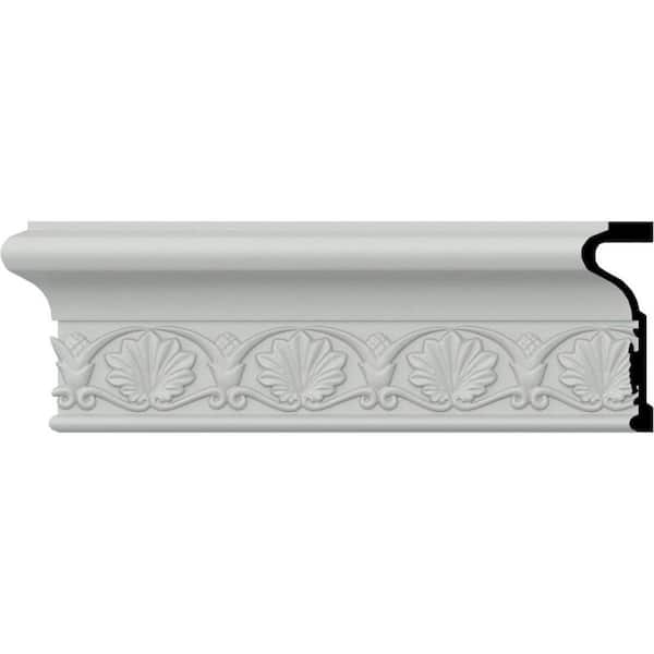 Ekena Millwork SAMPLE - 1-3/8 in. x 12 in. x 4 in. Urethane Emily Chair Rail Moulding