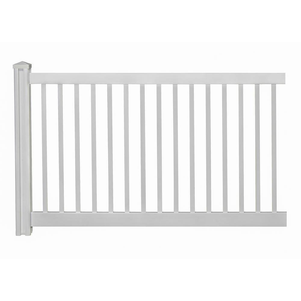 WamBam Fence 4 ft. H x 7 ft. W Premium Vinyl Yard and Pool Fence Panel
