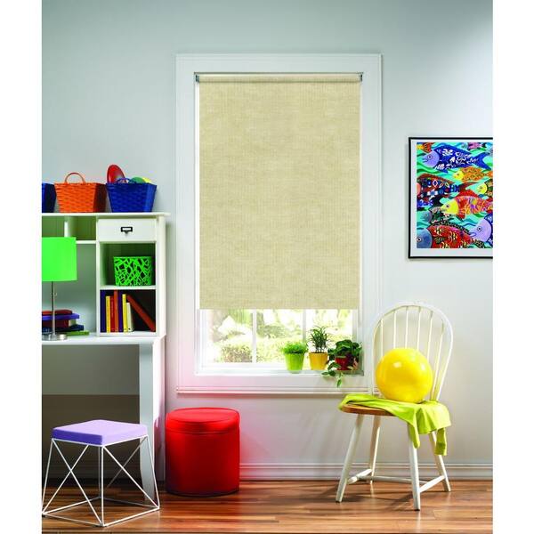 Bali Cut-to-Size Cut-to-Size Panama Cordless Light Filtering Fade resistant Roller Shades 52 in. W x 72 in. L